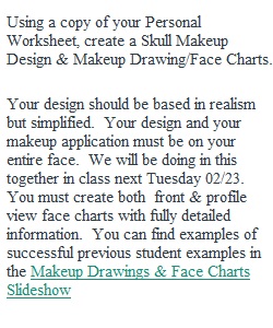 Skull Makeup Lab Workshop